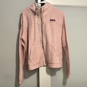 Pink long sleeve slightly cropped sweater